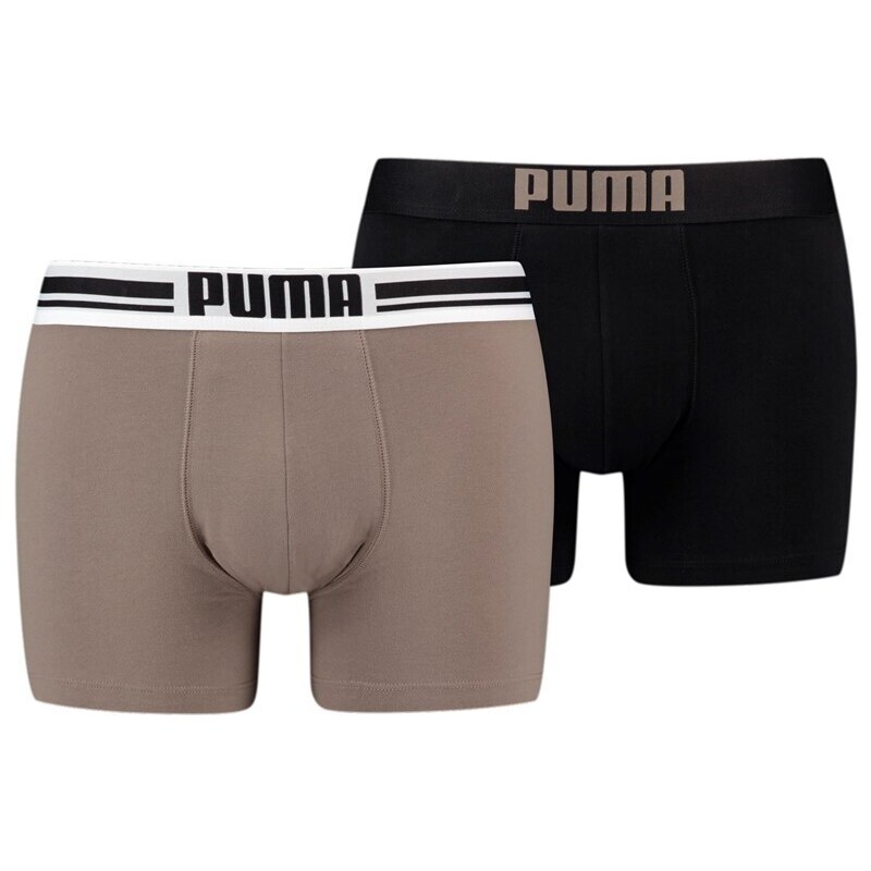 Puma placed logo boxer 2p brown