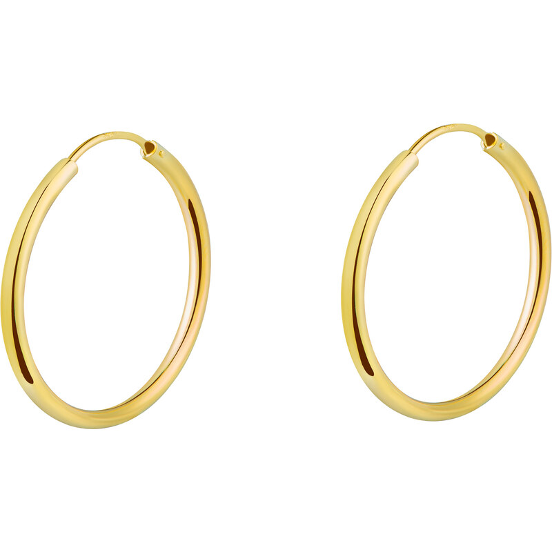 Olivie Stříbrné 2cm KRUHY GOLD 7081 73916985