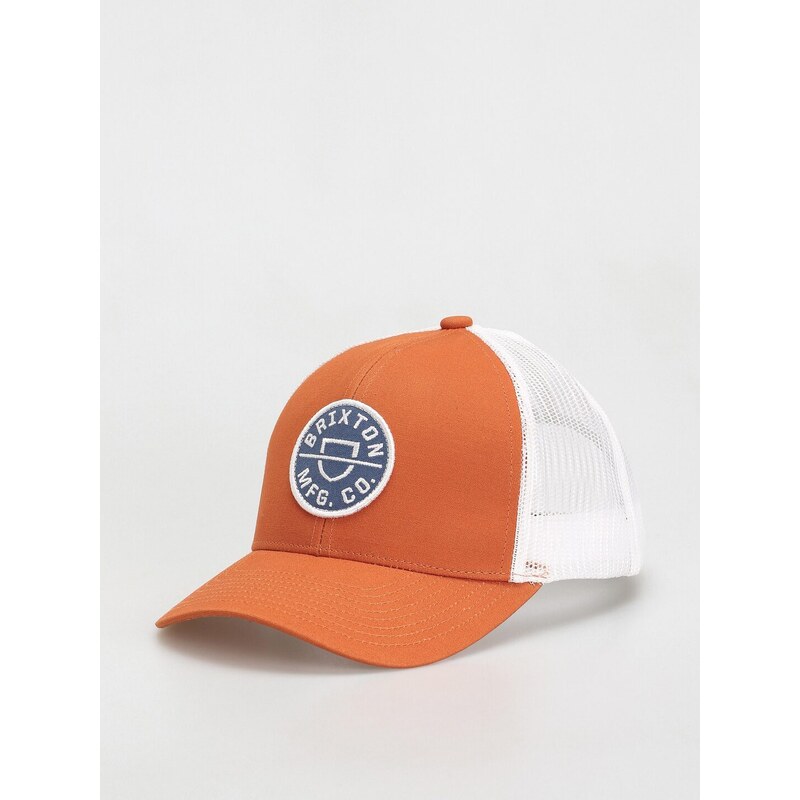 Brixton Crest X Mp Mesh Cap (burnt orange/white)oranžová