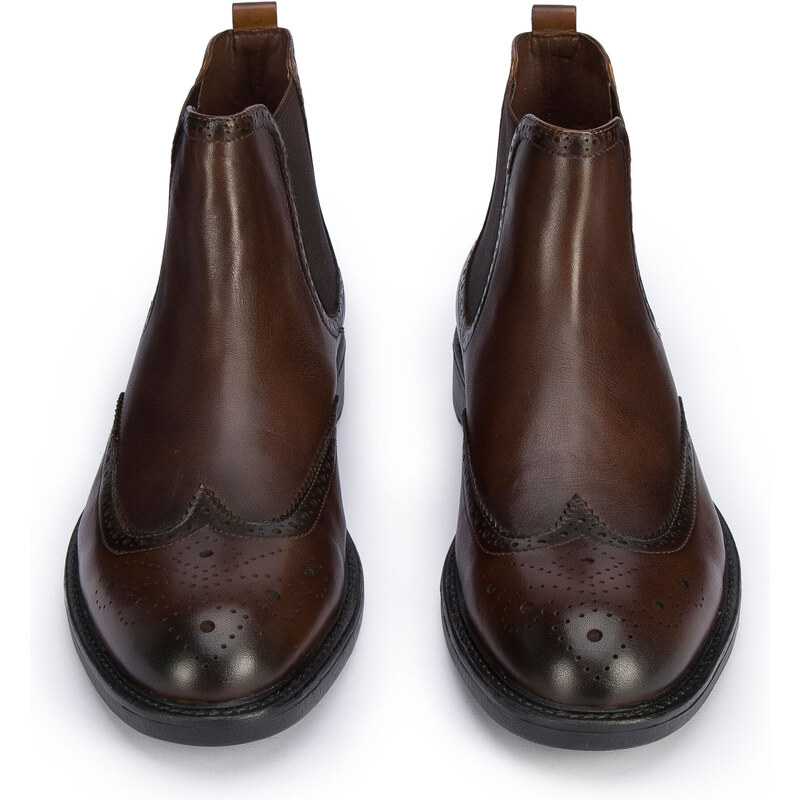 Panské boty Wittchen, hnědá, přírodní kůže