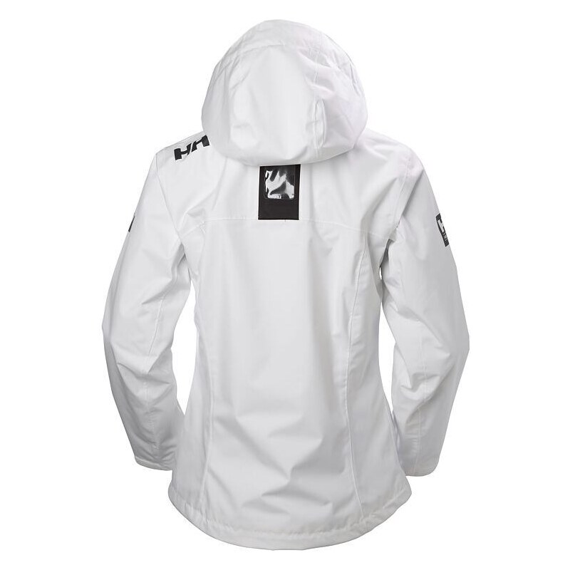 Dámská jachtařská bunda HELLY HANSEN W CREW HOODED MIDLAYER JACKET 001 WHITE