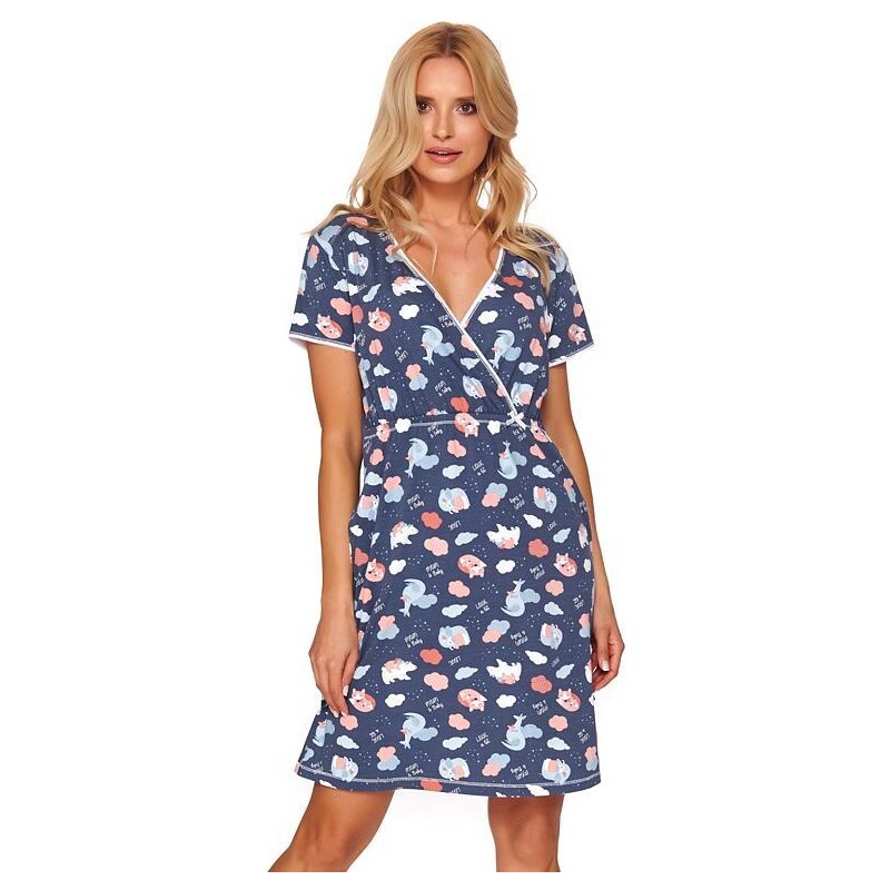 DN Nightwear Noční košile Baby Love s liškami modrá 52758575