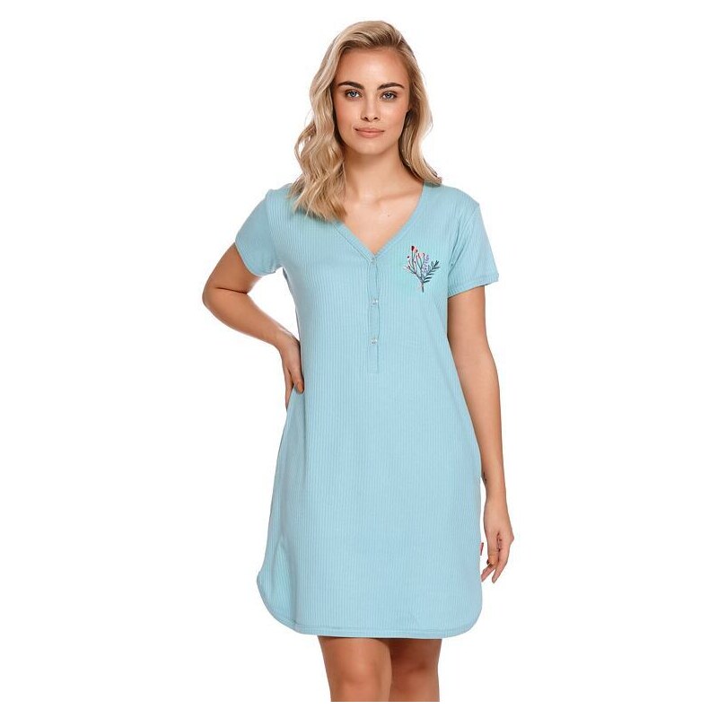 DN Nightwear Noční košile Supernova s výšivkou mint 57203531