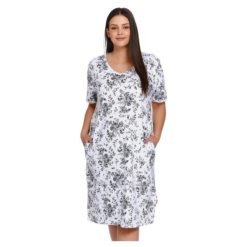 DN Nightwear Bavlněná noční košile Gwen květovaná 57547555