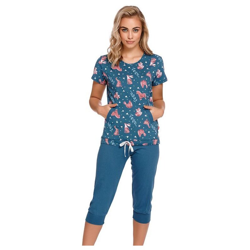 DN Nightwear Dámské pyžamo Milli se zvířátky 59064635
