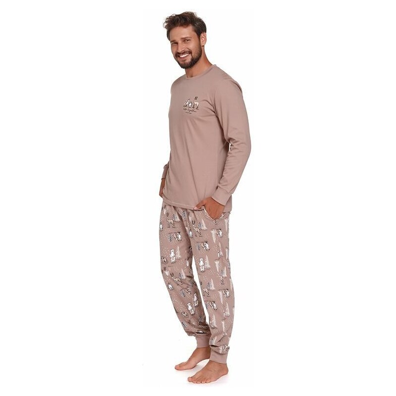 DN Nightwear Pánské pyžamo Best Friends II s lesními zvířaty
