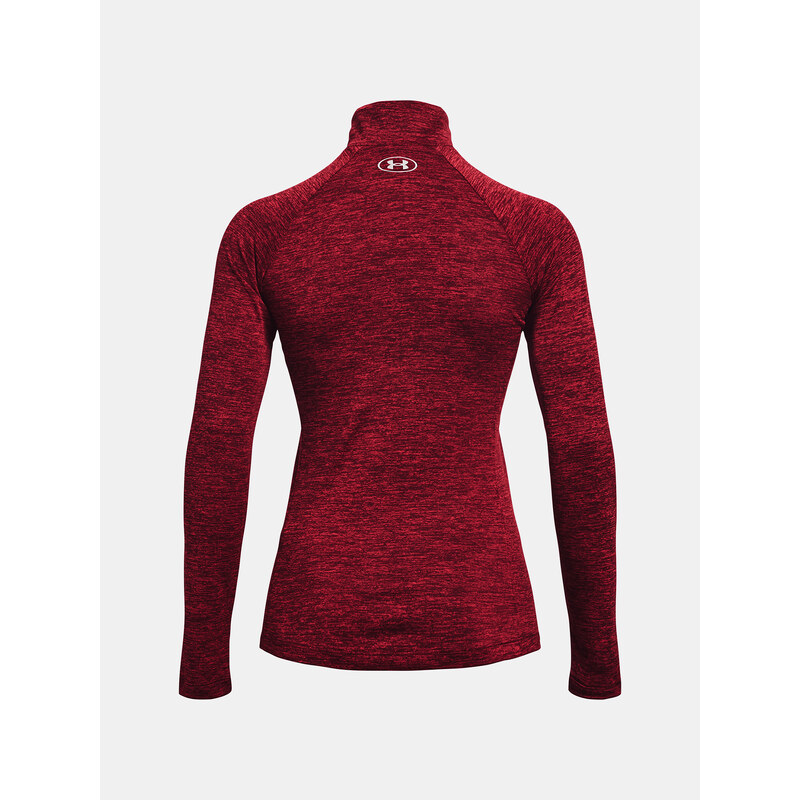 Under Armour Tričko Tech 1/2 Zip - Twist-RED - Dámské