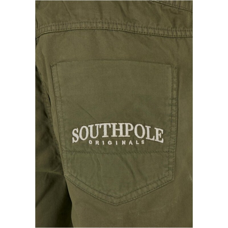 Southpole Twill Shorts - olive