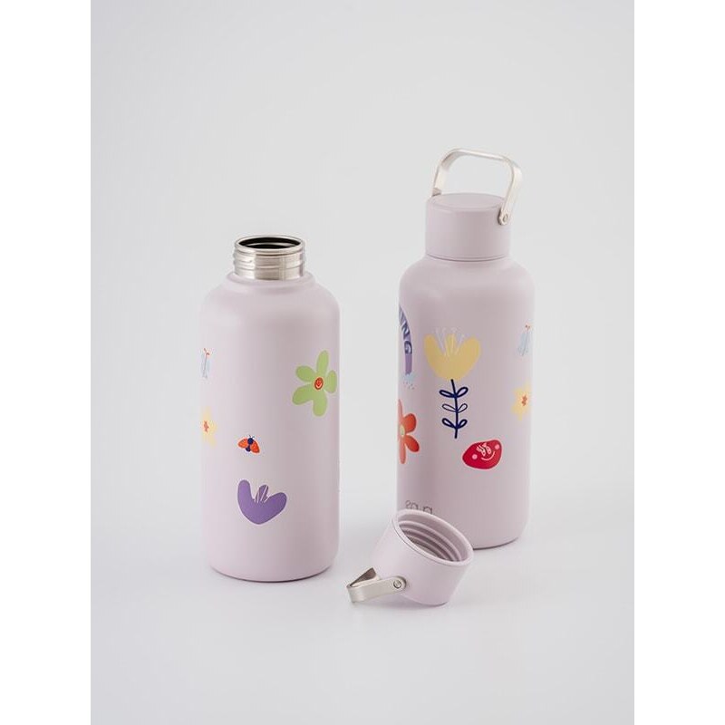 EQUA Timeless Flower Power 600 ml lahev z nerezové oceli