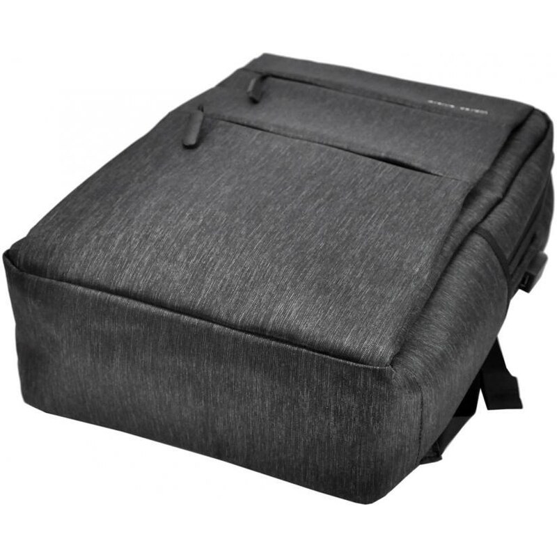 Barebag Pierre Cardin Elegantní tmavě šedý pánský batoh s kapsou pro notebook, USB