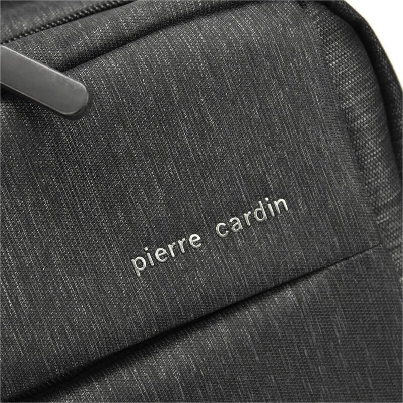 Barebag Pierre Cardin Elegantní tmavě šedý pánský batoh s kapsou pro notebook, USB