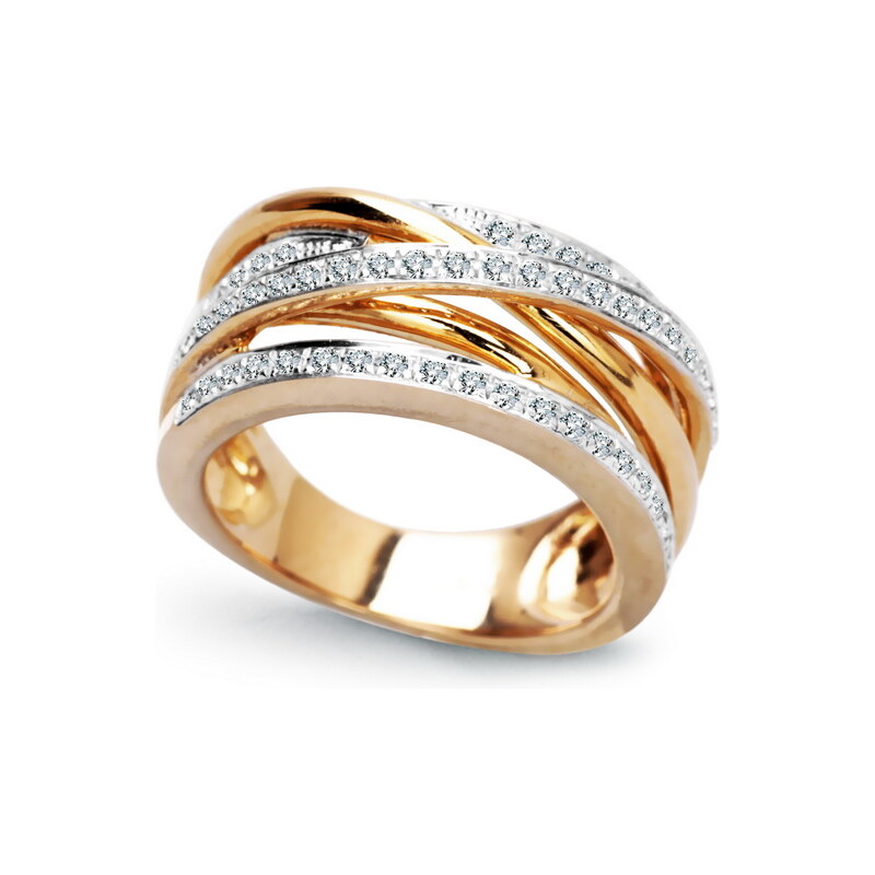 STAVIORI Luxusní zlatý prsten s diamantem PXD1267