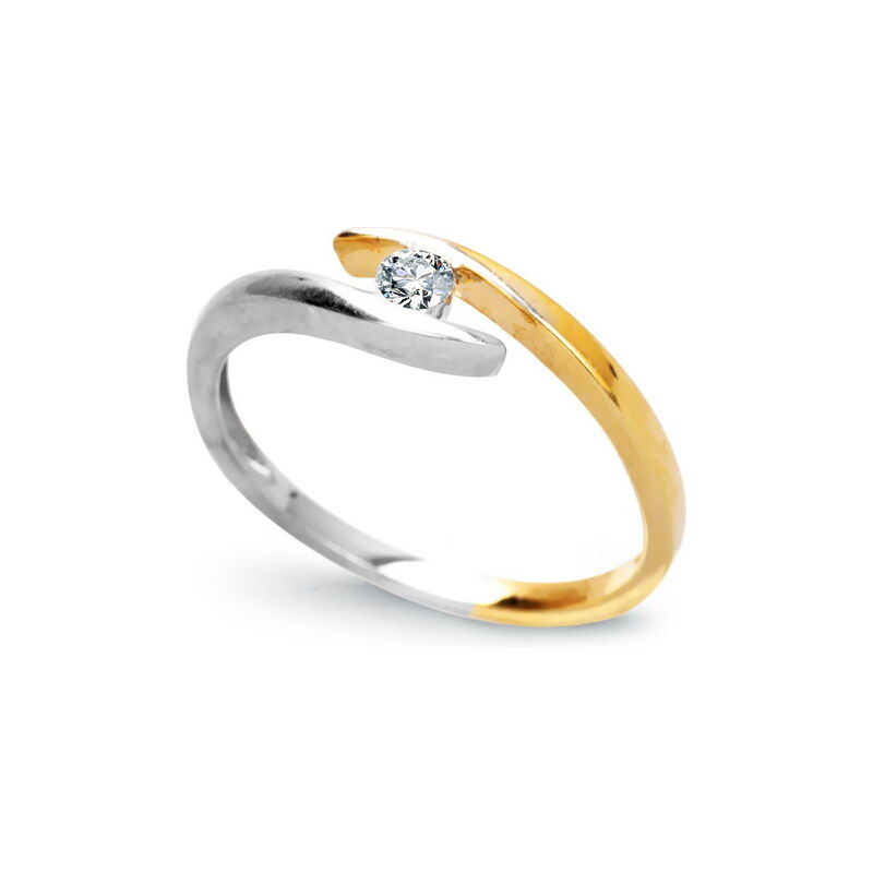 STAVIORI Luxusní zlatý prsten s diamantem PXD3661