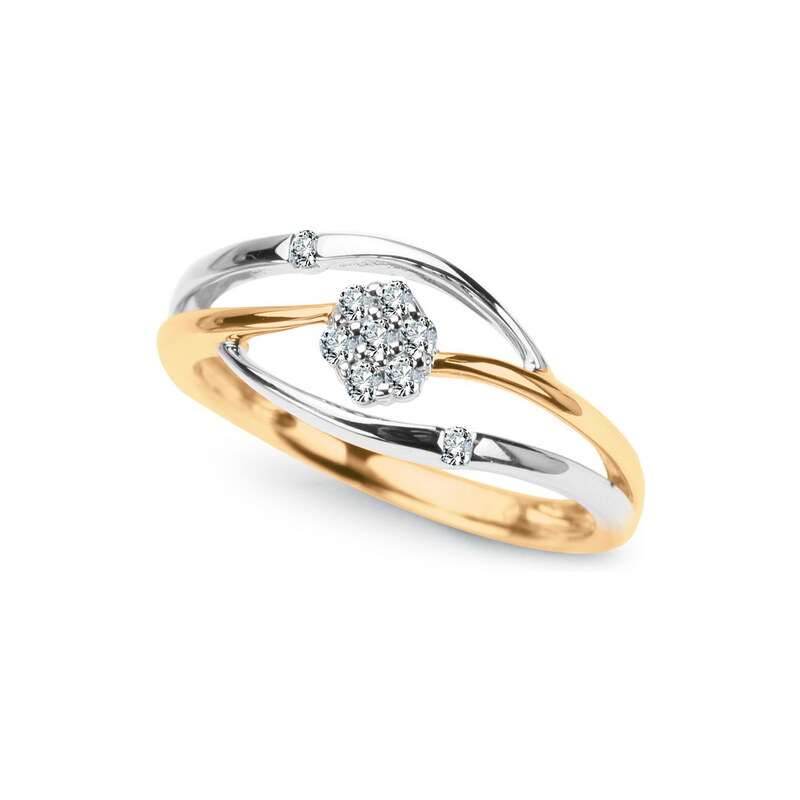 STAVIORI Luxusní zlatý prsten s diamantem PXD3686