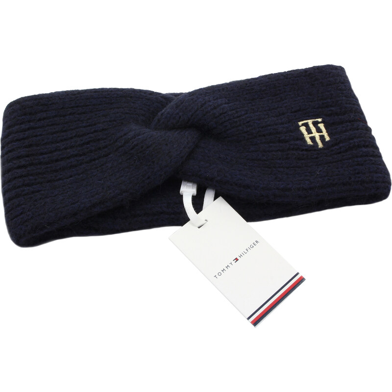 TOMMY HILFIGER Dámská tmavě modrá čelenka AW0AW13828-DW6-733