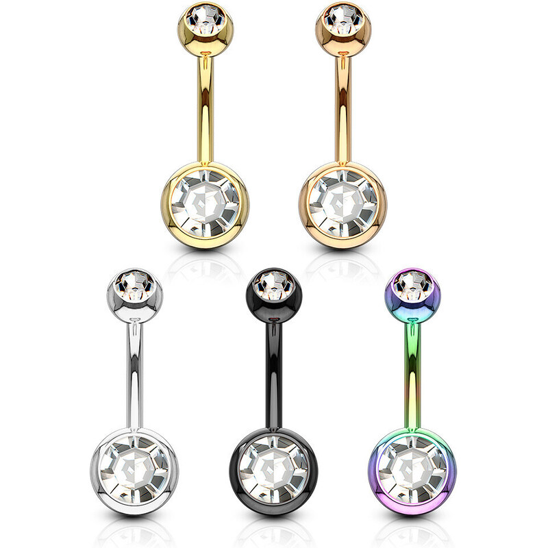 Atreya Dárkové balení 5 piercingů do pupíku z chirurgické oceli se 73984370