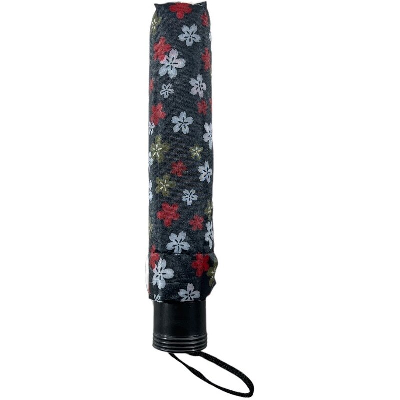 Swifts Skladácí deštník s motivem květin černá 1124
