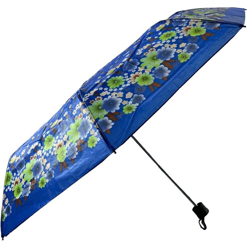 Swifts Skladácí deštník s motivem květin modrá 1124