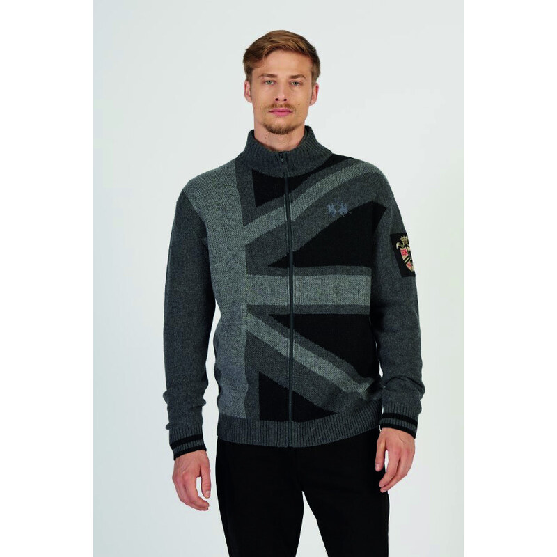 SVETR LA MARTINA MAN TRICOT FULL ZIP WOOL/CASHM