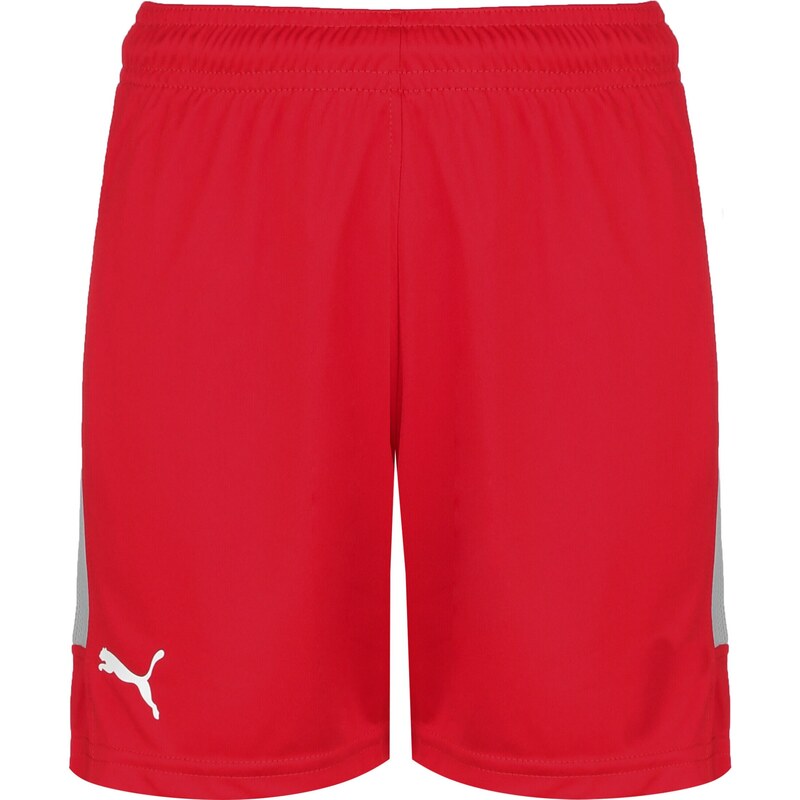 PUMA Sportovní kalhoty šedá / červená / bílá