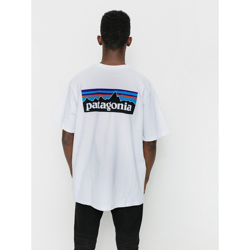 Patagonia P6 Logo Responsibili (white)bílá