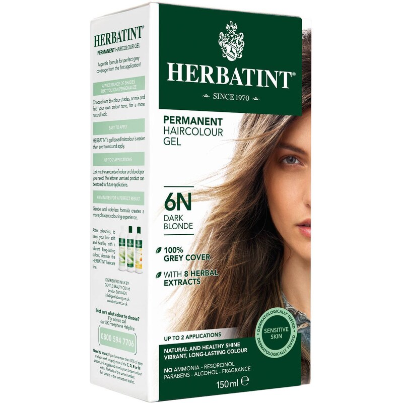 Herbatint - permanentní barva na vlasy tmavá blond 6N