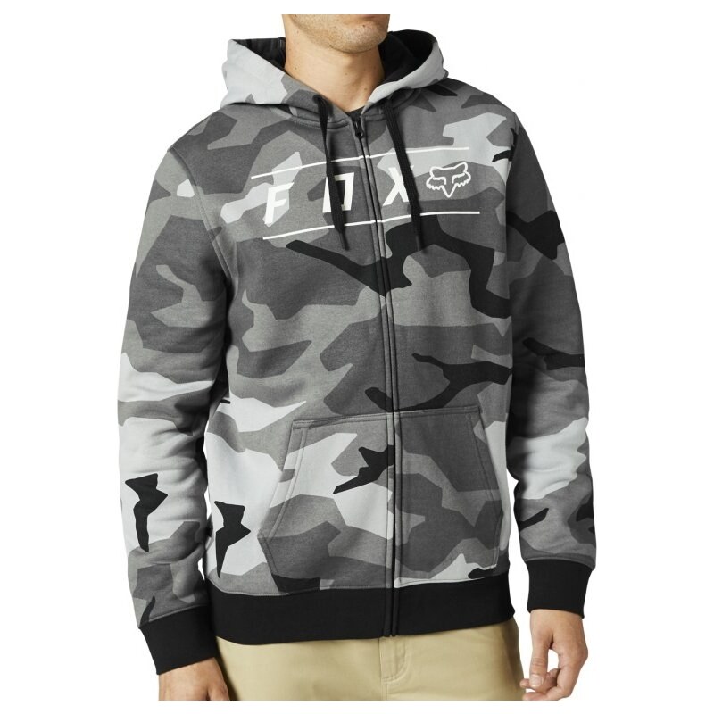 Pánská mikina Fox Pinnacle Camo Zip Fleece black camo