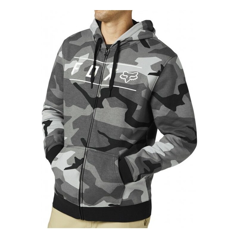 Pánská mikina Fox Pinnacle Camo Zip Fleece black camo