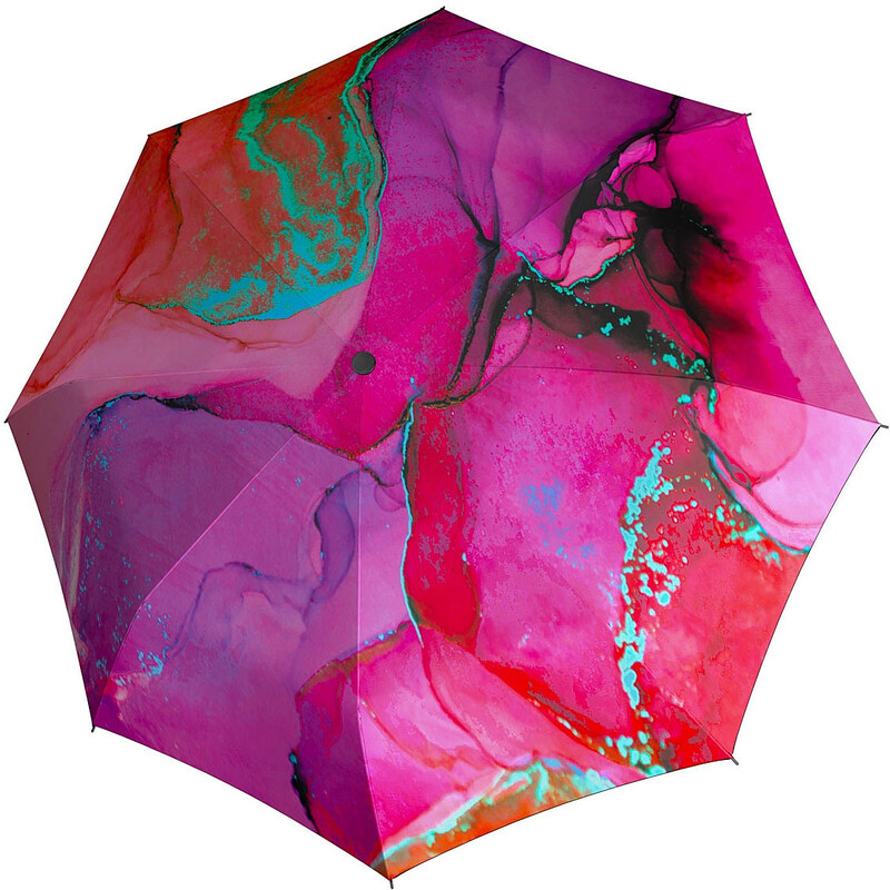 Doppler Magic Carbonsteel MARBLE - dámský plně automatický deštník růžová