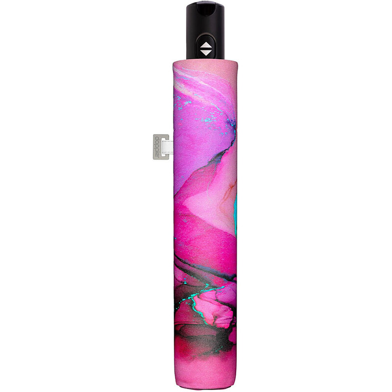 Doppler Magic Carbonsteel MARBLE - dámský plně automatický deštník růžová