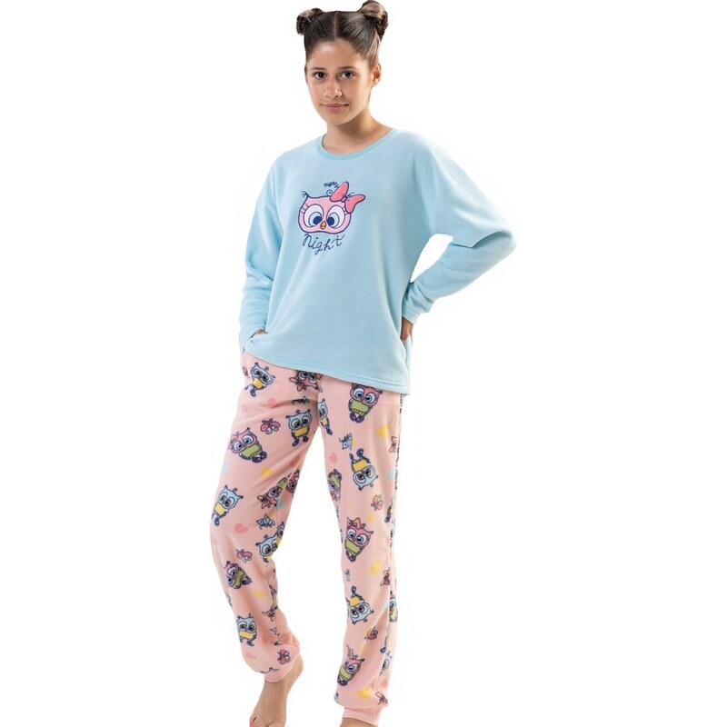 Naspani Extra teplé pyžamo holčičí Sovička babys 1T0401