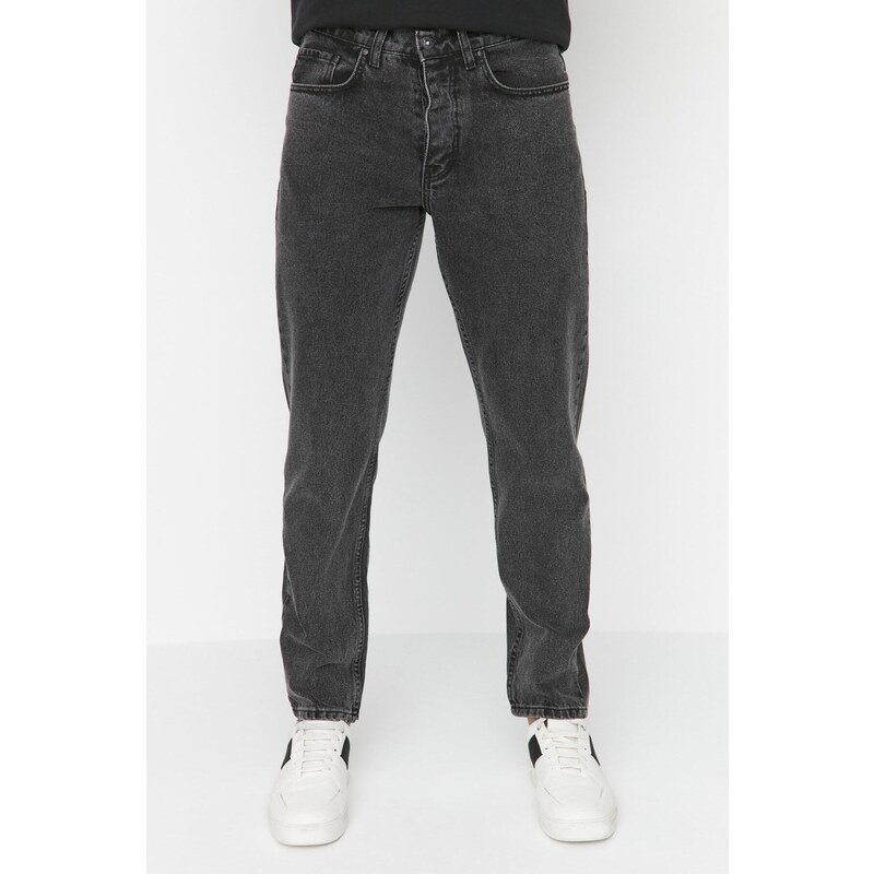 Trendyol Anthracite Essential Fit Jeans Denim Trousers