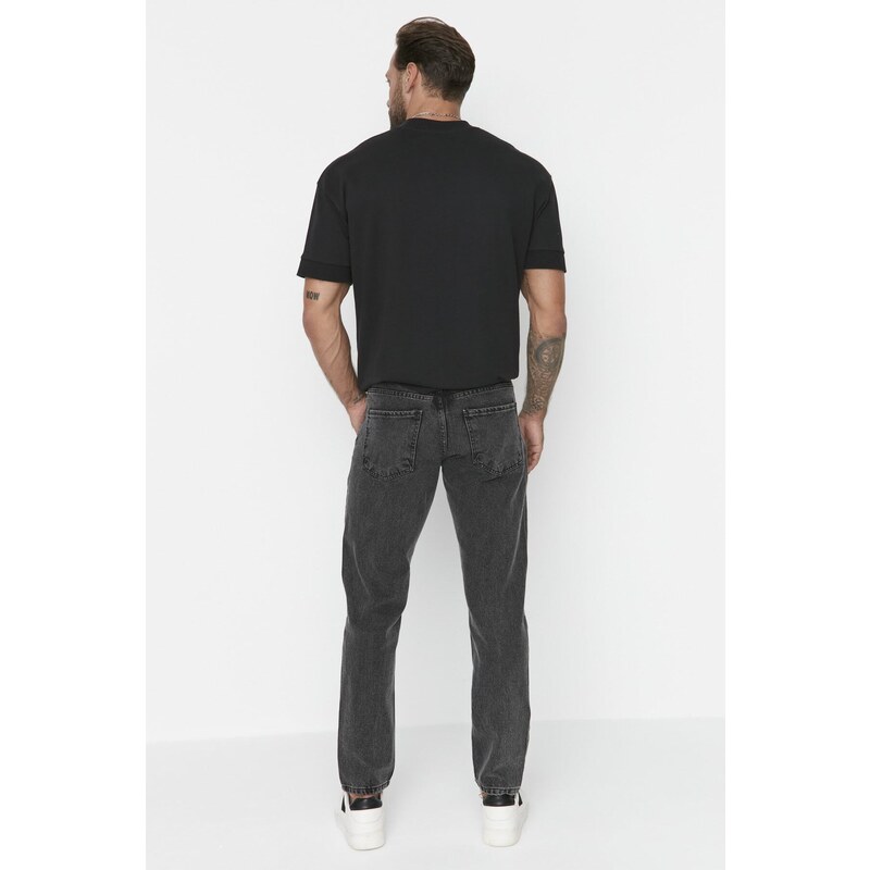 Trendyol Anthracite Essential Fit Jeans Denim Trousers