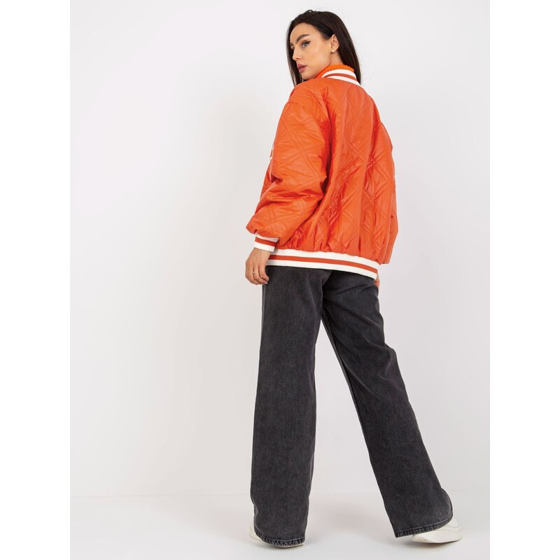 BASIC ORANŽOVÁ BOMBER BUNDA -ORANGE