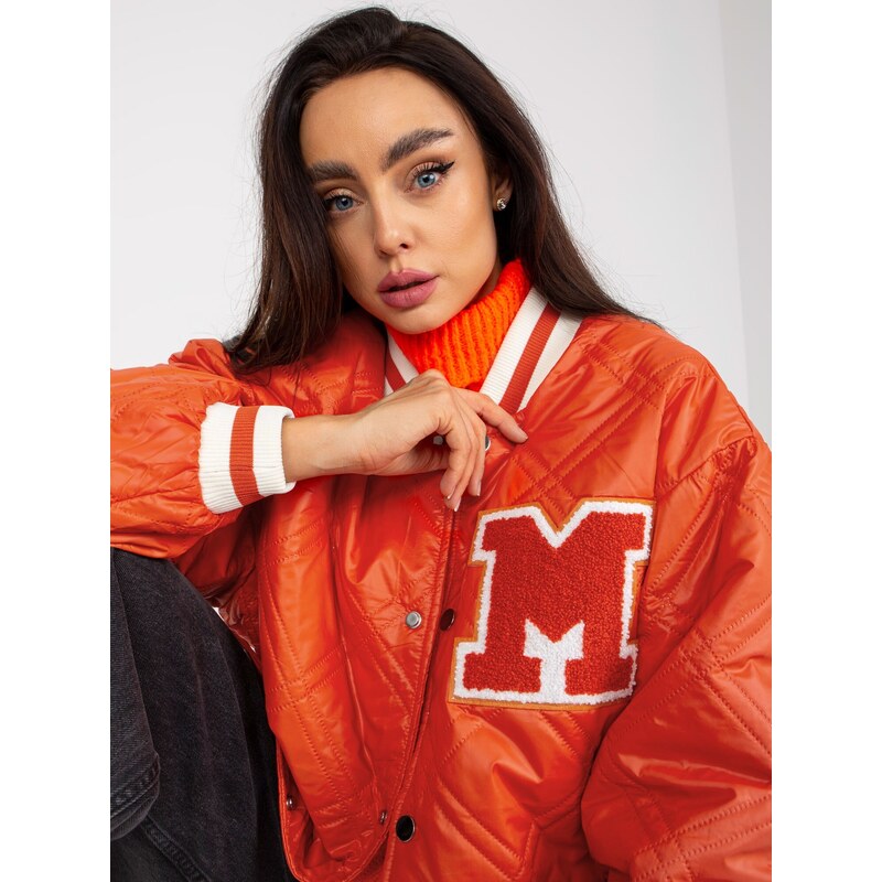 BASIC ORANŽOVÁ BOMBER BUNDA -ORANGE