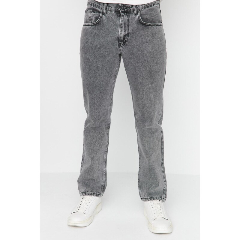 Trendyol Gray Regular Fit Jeans