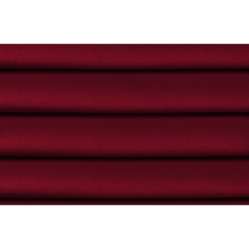 Červená sametová rohová rozkládací pohovka MICADONI Gobi 240 cm, levá