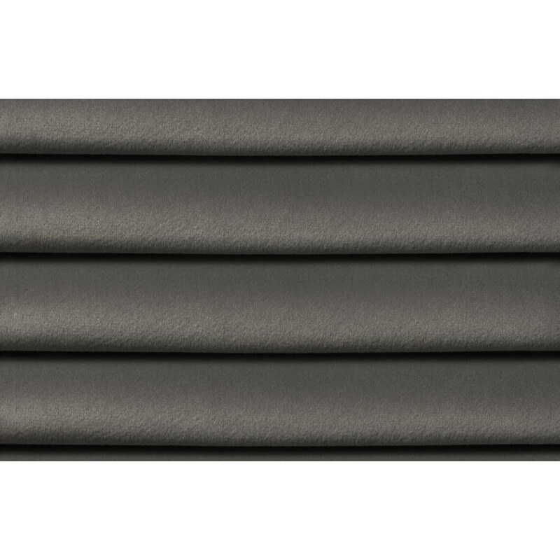 Tmavě šedá sametová rohová rozkládací pohovka MICADONI Gobi 240 cm, pravá