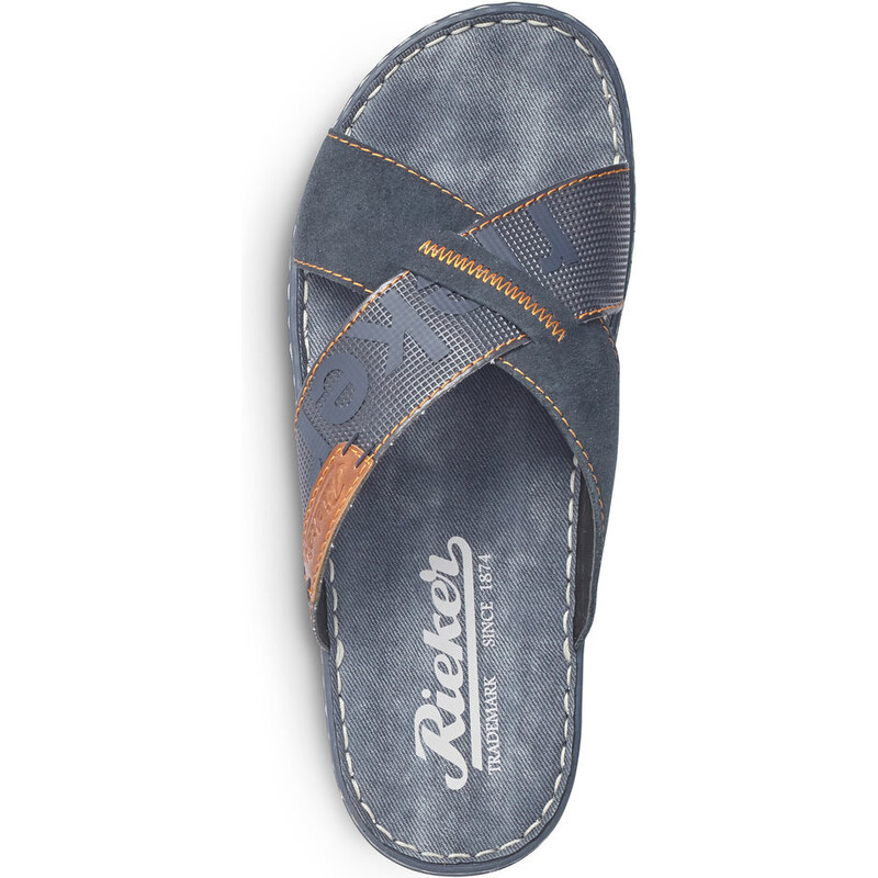 Pánské pantofle 21098-14 Rieker modrá