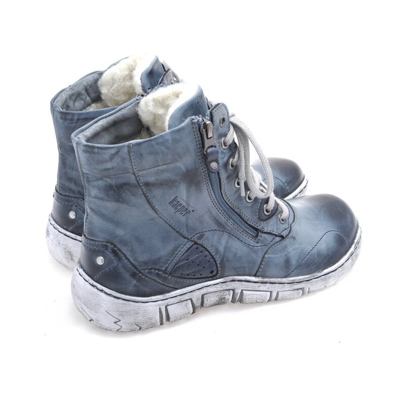 Kotníková zimní obuv se zateplením Kacper 4-0595 modrá