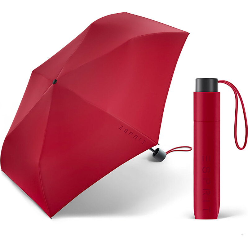ESPRIT Mini Slimline červený dámský deštník