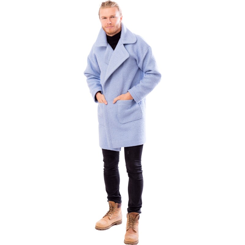 Loram Zimní kabát oversize ANTHRISCUS světle modrý