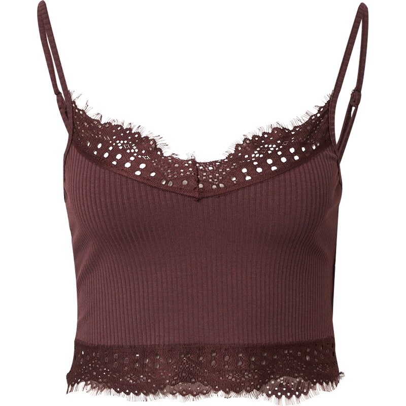 A LOT LESS Top Joelle hnědá 109424075