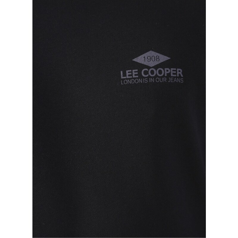 Lee Cooper Men's O Neck Black Sweatshirt 231 Lcm 241029 Neil S