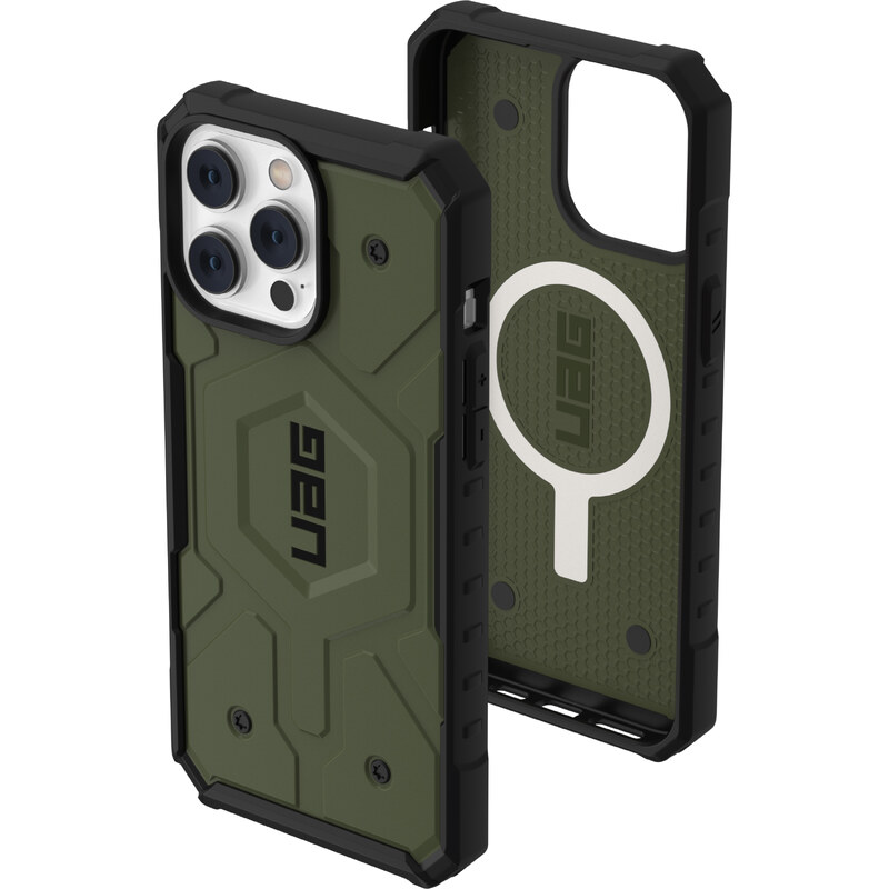 Urban Armor Gear Ochranný kryt pro iPhone 14 Pro MAX - UAG, Pathfinder MagSafe Olive