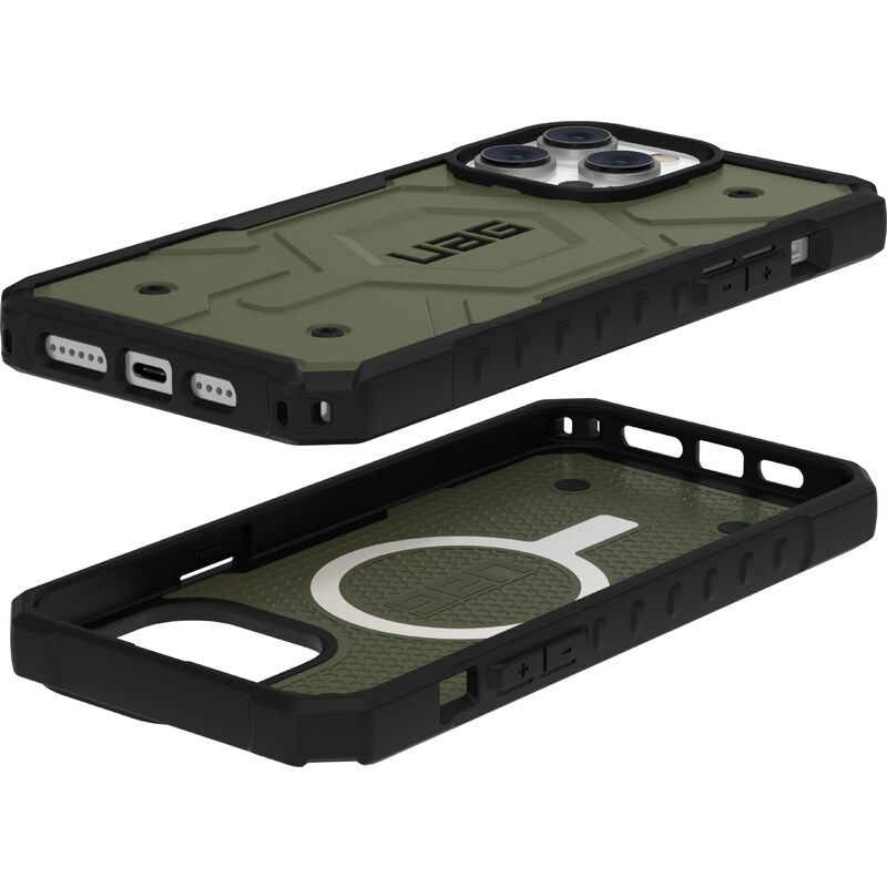 Urban Armor Gear Ochranný kryt pro iPhone 14 Pro MAX - UAG, Pathfinder MagSafe Olive