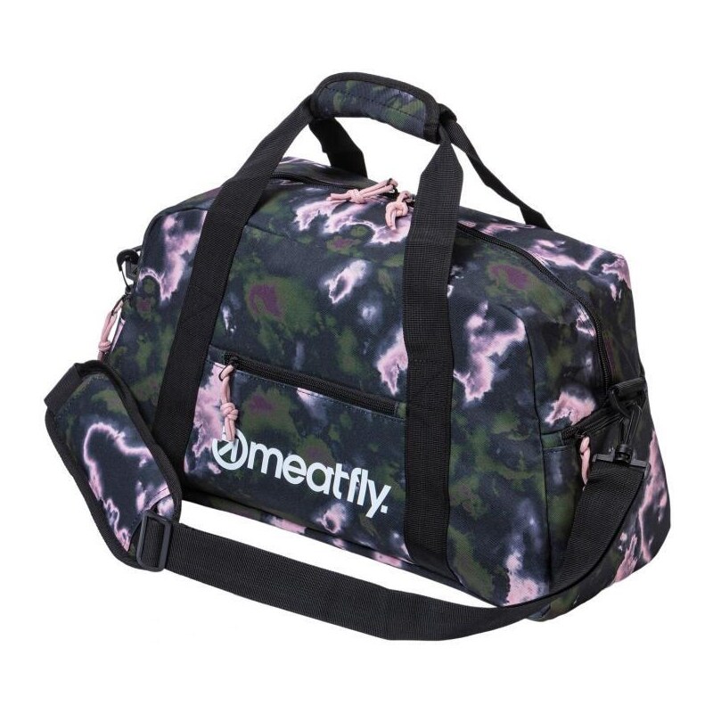 MeatFly cestovní taška Mavis Duffle Bag 2023 Storm Camo Pink