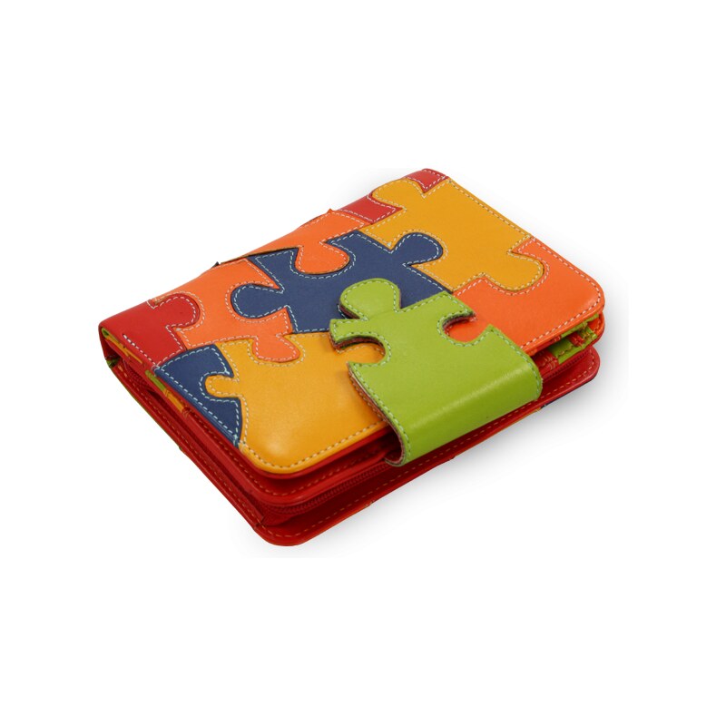 Arwel Dámská kožená peněženka s motivem puzzle 511-1161-PUZ 97330827