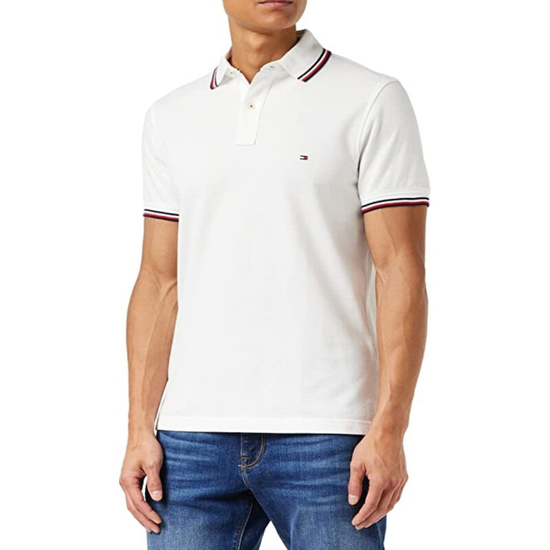 Pánské bílé polo triko Tommy Hilfiger