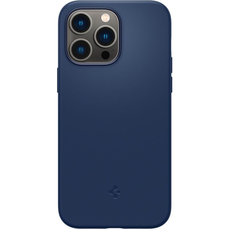 Ochranný kryt pro iPhone 14 Pro - Spigen, Silicone Fit MagSafe Navy Blue